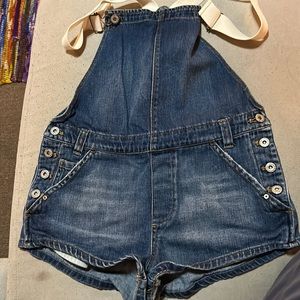 FreePeople Overalls Size 25 Blue Jeans